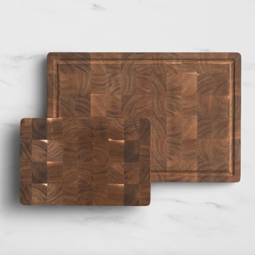 Wolstead Harvest End Grain Chopping Board Set 2pc